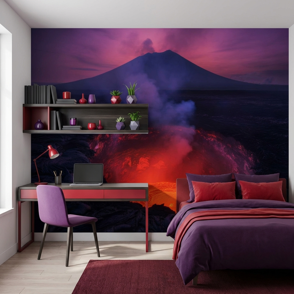 Volkanik Manzara Dramatik Doğa Duvar Kağıdı